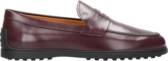 Tod's Bordeaux Leren Sandalen met Masker - Heren - Loafers - Rood - 40 EU - Leer - Schoenen