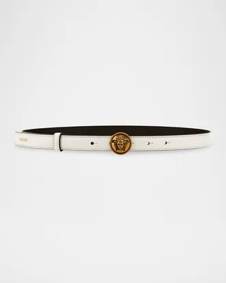 Versace Medusa Leather Belt