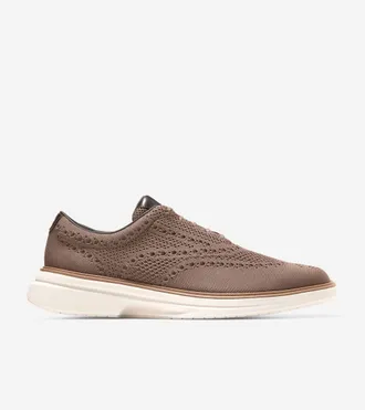 Cole Haan Mens &Oslash;riginal Grand CitySpectre Stitchlite Oxford Shoes - Brown Size 10.5