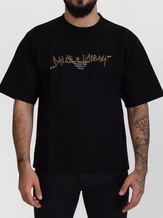 Dolce & Gabbana logo cotton crewneck t-shirt