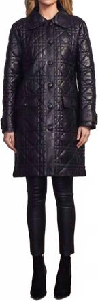 Dea Marmont Leather Coat In Black