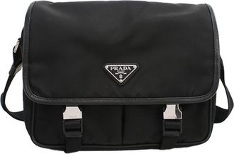 Prada Black Nylon Shoulder Bag (Pre-Owned)