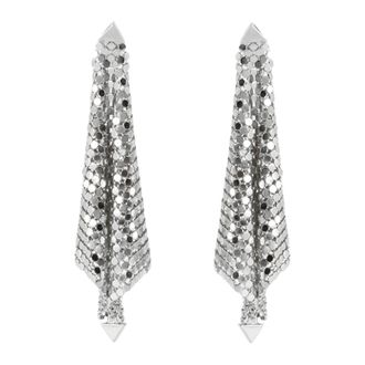 Paco Rabanne Accessoires, Dames, Grijs, ONE Size, Pixel Oorbellen