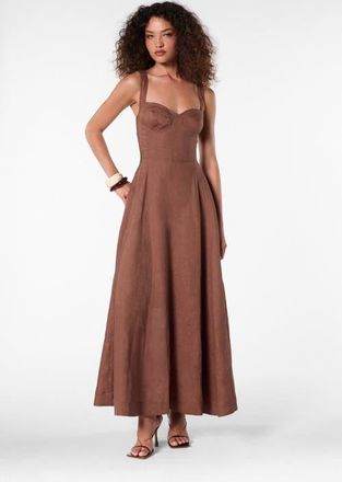 Nicholas Anya Dress in Mocha at Nordstrom, Size 12