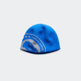 Canada Goose Arctic Contrast Toque (Men, Marine Cobalt/Stratus Grey, ONESIZE)