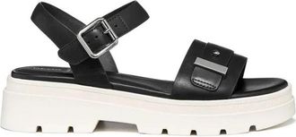 Geox Adacter S - Dames - Sandalen - Zwart - 41 EU - Leer - Schoenen