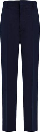 Ferragamo organic cotton trousers - men - Organic Cotton - 44 - Blue