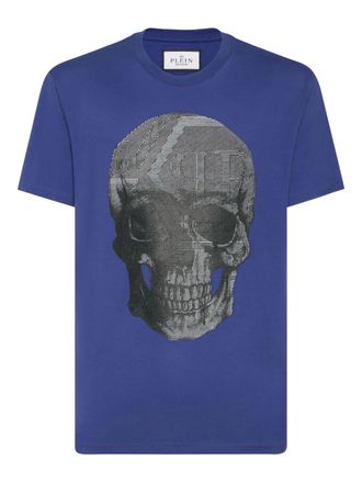 Philipp Plein Skull T-shirt - men - Cotton - M - Blue