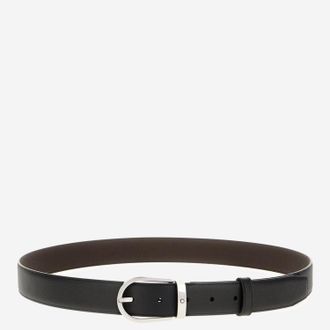 Montblanc Mens Belt Two-Tone Reversible Leather Multicolour
