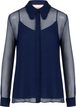 Iceberg Shirts - Dames - Overhemden - Blauw - S - Overhemden