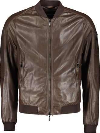 Moorer Leather Bomber Jacket