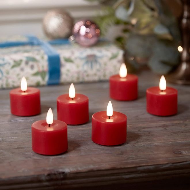 TruGlow LED-Kugelkerzen Mit Timer – 4er Set Für Adventskranz & Festliche Deko
