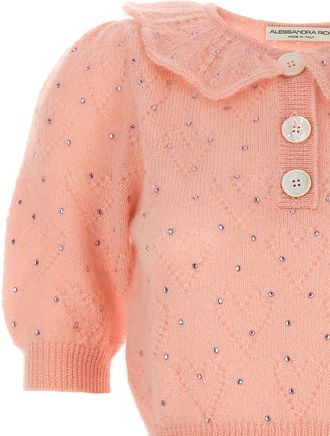 Alessandra Rich Wool Womens Cardigan