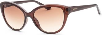 Calvin Klein Womens 55mm Crystal Sunglasses