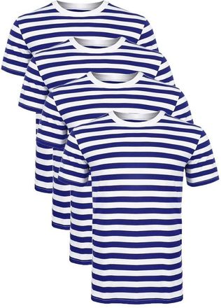 Generic Kids Stripe T-Shirt for Boys & Girls Comfortable Unisex Childrens Crew Neck Tee for Sports & Everyday Wear Soft Summer Top & Outdoor Activities (UK, A