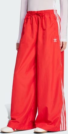adidas Originals ADIDAS Originals Womens adicolor Firebird Oversized Track Pants - Red - Size X-Large