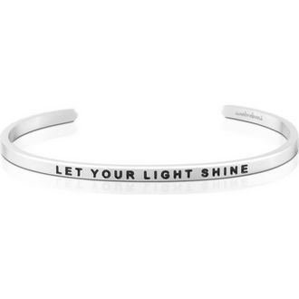 Mantra Let Your Light Shine bracelet in Silver at Nordstrom