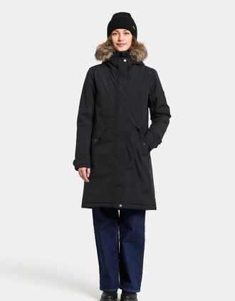 Didriksons 1913 Womens Didriksons Erna Womens Parka - Black 060 - Size: 12
