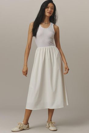 Bernardo Sleeveless Scoop Midi Dress