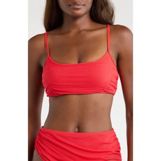 Hutch Mazina Bikini Top in Solid Red at Nordstrom, Size Xx-Small
