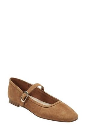 Marc Fisher Garissa Mary Jane Flat in Medium Brown at Nordstrom Rack, Size 6