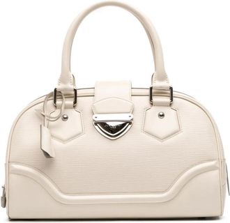 Louis Vuitton Pre-owned Handbags, female, White, Size: ONE SIZE Pre-owned Structured Leather Handbag