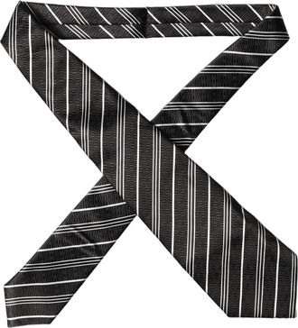 Dolce & Gabbana Striped Silk Necktie - Black
