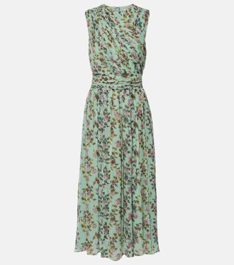 Ulla Johnson Abito midi Celestina in chiffon seta