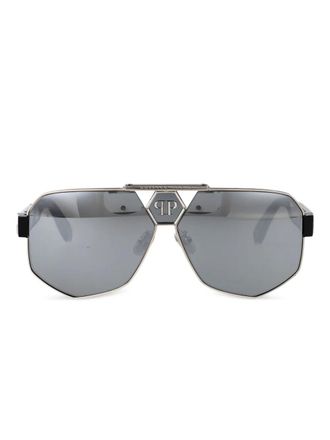 Philipp Plein Eyewear SPP107M523X SILVER - Zwart