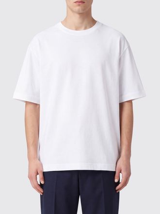 Dries Van Noten Short-Sleeved Cotton T-Shirt with Dropped Shoulders