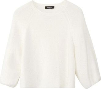 Fabiana Filippi Gebreide Trui - Dames - Blouses - Wit - M - Wol - Overhemden