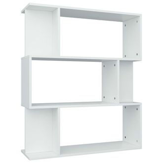 vidaXL Vidaxl - Estanter&iacute;a/divisor Madera Contrachapada Blanco 80x24x96 Cm