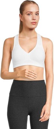 Beyond Yoga Spacedye Lift Your Spirits Medium Support Bra Womens Bra Cloud White : 2XS, Polyester/Spandex