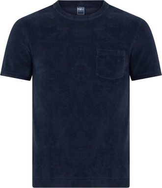 Fedeli T-shirt met ronde hals - Heren - T-shirts - Blauw - XS - Katoen - Tops