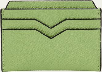 Valextra Calf Leather Card Holder