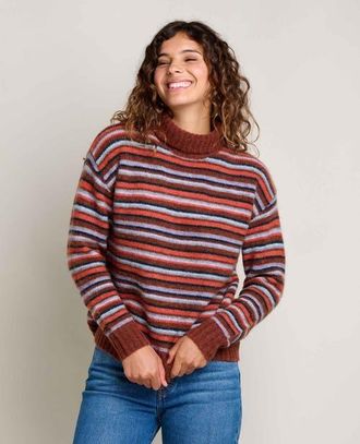 Toad & Co Toddy T-Neck Sweater in Gourd at Nordstrom, Size X-Large