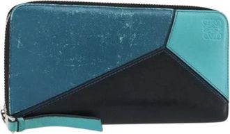 Loewe Pre-owned Leren Portemonnee - Dames - Vintage Accessoires - Veelkleurig - ONE Size - Leer - Vintage