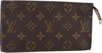 Louis Vuitton Pre-owned Clutches, female, Brown, Size: ONE SIZE Pre-owned Canvas Clutch