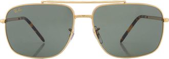 Ray-Ban Green Square Unisex Sunglasses RB3796 919631 62
