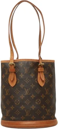 Louis Vuitton Brown Pvc Leather Pouch Shoulder Bag Tote Bag (Pre-Owned)