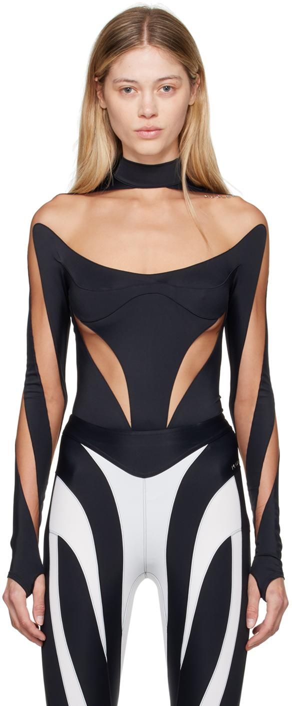 【関税込み】Mugler ブラック＆ブルー スポーツ トップス Black MUGLER Clothing: Shop up to −88% | Stylight