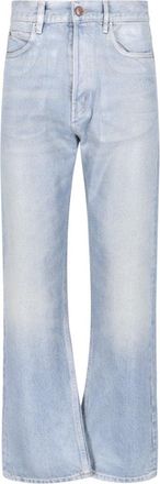 Haikure Light Blue Cotton Flared Jeans