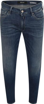 Replay Womens New Luz Skinny-Fit Jeans in Blue Cotton - Size 30W/28L