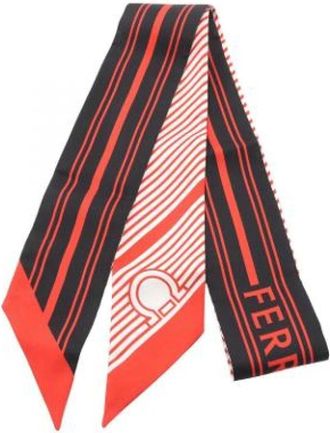 Ferragamo Pre-owned Scarves, female, Multicolor, Size: ONE SIZE Pre-owned Silk Scarf