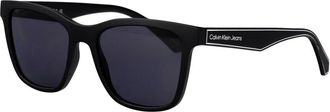 Calvin Klein Jeans Rechthoekige Zonnebril - unisex - Zonnebrillen - Zwart - 48 MM - Accessoires
