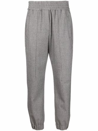 Brunello Cucinelli tapered-leg suit trousers - Brown