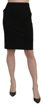 Gianfranco Ferre High Waist Pencil Cut Knee Length Formal Womens Skirt