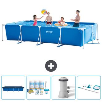 Intex Piscina Con Estructura Rectangular - 450x220x84 Cm - 7-piezas Scb7