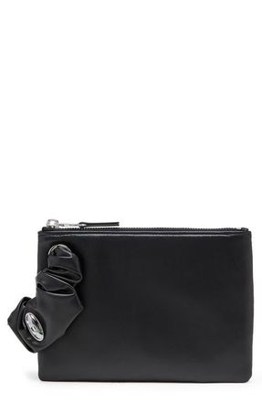 Diesel GRAB-D 2.0 Faux Leather Zip Pouch in Black at Nordstrom