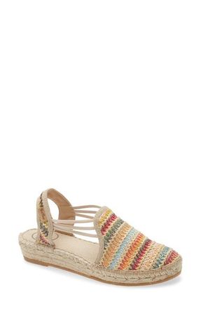 Toni Pons Noa Espadrille Flat in Beige Multi at Nordstrom, Size 5.5-6Us